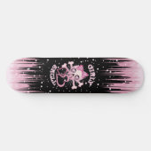 Girly Schädel-Skate Skateboard (Horizontal)