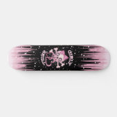 GIRLY SCHÄDEL-SKATE SKATEBOARD (Horizontal)