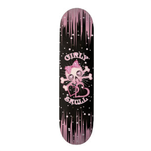 Girly Schädel-Skate Skateboard