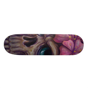 girly Schädel-Skateplattform Skateboard