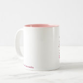 Girly Schädel-Tasse Zweifarbige Tasse (Vorderseite Links)