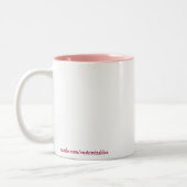 Girly Schädel-Tasse Zweifarbige Tasse (Links)