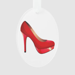 Girly-Schuh-Zitat Ornament