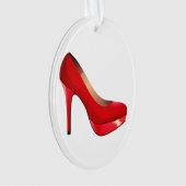 Girly-Schuh-Zitat Ornament (Vorderseite)