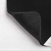 Girly Schwarz-u. Rosen-Goldmarmor-abstraktes Mousepad (Ecke)