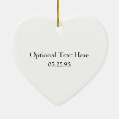 Girly Schwarz-weißes und rosa Andenken des Keramikornament (Hinten)