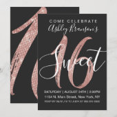 Girly schwarzer einladung (Vorne/Hinten)