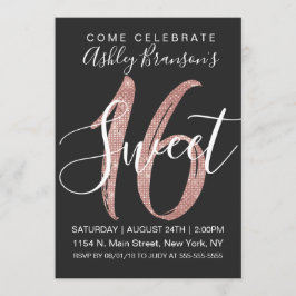 Girly schwarzer einladung