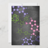 Girly Science - Geburtstagseinladung für Mädchen Einladung (Rückseite)