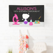 Girly Science Party Banner (Insitu)