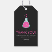 Girly Science Party Geschenkanhänger (Rückseite)