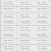 Girly Script Calligraphy Transparentes Adressetike Aufkleber (Vorderseite)