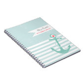 Girly Seeanker personalisiert Notizblock (Rechte Seite)