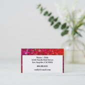 Girly Sequin Kristall Glitzer Bling Beruflich Visitenkarte (Stehend Vorderseite)