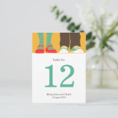 Girly Shoes & Sneakers Illustriert Postkarte (Stehend Vorderseite)