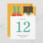 Girly Shoes & Sneakers Illustriert Postkarte (Vorne/Hinten)