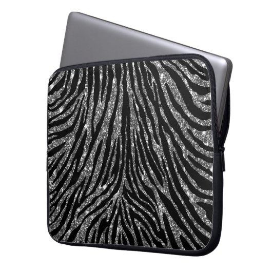 Girly silbernes laptopschutzhülle (Vorderseite Links)