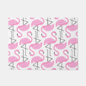 Girly Simple Modern Pink Flamingo Muster Fußmatte (Vorderseite)
