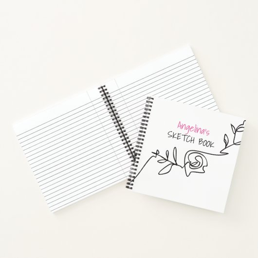 Girly Sketch Book Notizblock (Innenseite)