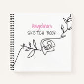 Girly Sketch Book Notizblock (Vorderseite)