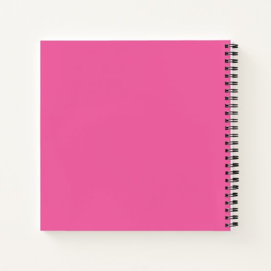 Girly Sketch Book Notizblock (Rückseite)