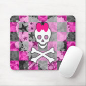 Girly Skull & Crossbones Mousepad (Mit Mouse)