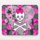 Girly Skull & Crossbones Mousepad (Vorne)