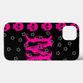 Girly Skull EMO Punk Rocker Roc Monogram IPAD Case (Rückseite (Horizontal))