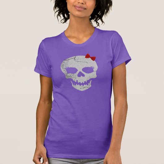 Girly Skull Graphic T T-Shirt (Vorderseite)