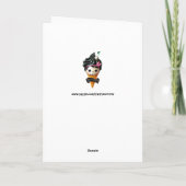 Girly Skull Ice Creme Cone Karte (Rückseite)