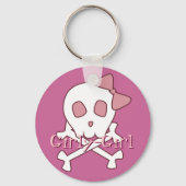 Girly Skull Schlüsselanhänger (Vorderseite)