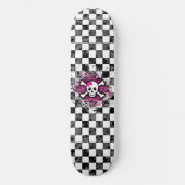 Girly Skull Skateboard (Vorderseite)