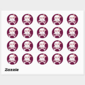 Girly Skull Stickers (Blatt)
