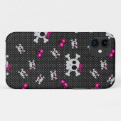 Girly Skulls Case-Mate iPhone Hülle (Rückseite (Horizontal))