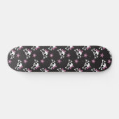 Girly Skulls und Stars Skateboard (Horizontal)