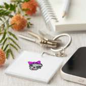 Girly Skully Schlüsselanhänger (Vorderseite rechts)