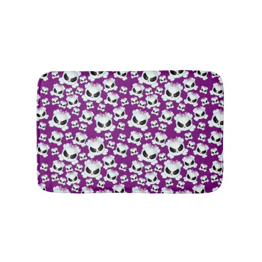 Girly Skullz Badematte (Vorderseite)
