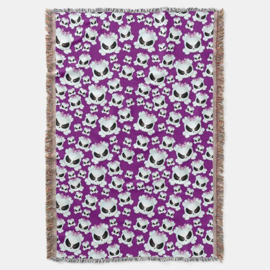 Girly Skullz Decke (Vorderseite Vertikal)