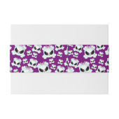 Girly Skullz Einladungsbanderole (Rückseitenbeispiel)