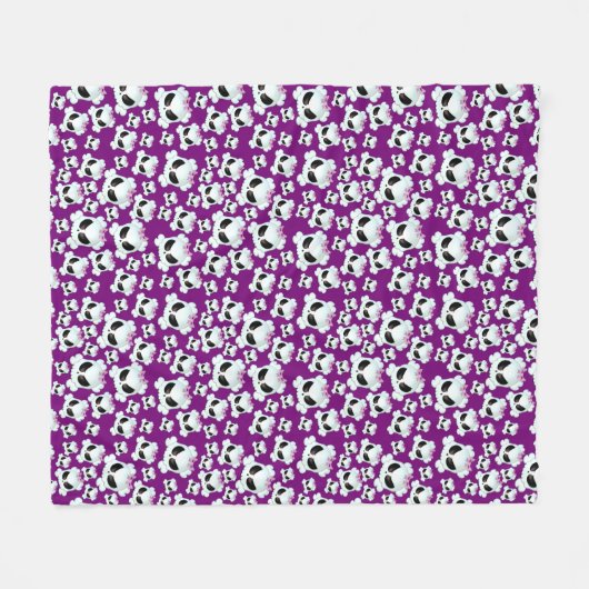 Girly Skullz Fleecedecke (Vorderseite (Horizontal))