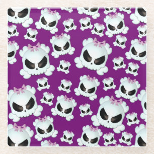 Girly Skullz Glasuntersetzer