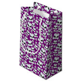 Girly Skullz Kleine Geschenktüte (Rückseite Schrägansicht)