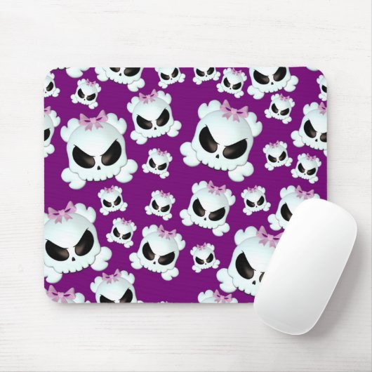 Girly Skullz Mousepad (Mit Mouse)