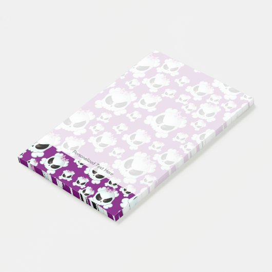 Girly Skullz Post-it Klebezettel (angewinkelt)