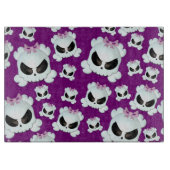 Girly Skullz Schneidebrett (Vorderseite)