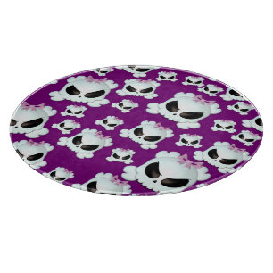 Girly Skullz Schneidebrett