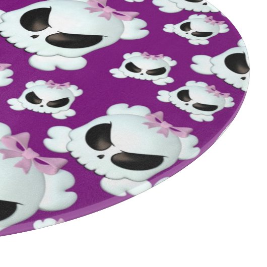 Girly Skullz Schneidebrett (Ecke)
