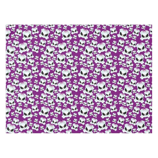 Girly Skullz Tischdecke (Vorderseite (Horizontal))