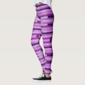 Girly Smart Lila Strippengewebe Leggings (Links)