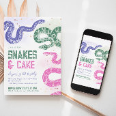 Girly Snake Geburtstagseinladungen Einladung